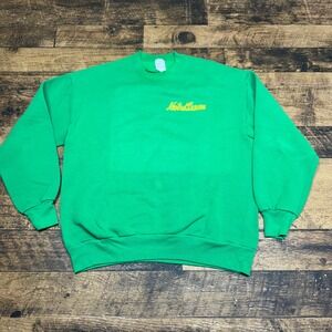 Vintage Notre Dame Crewneck Sweatshirt Embroidered Pullover‎ Green XL READ